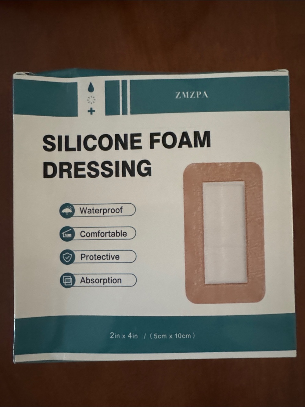 Silicone Foam Dressing - Beige Waterproof Wound Patch~ NWT